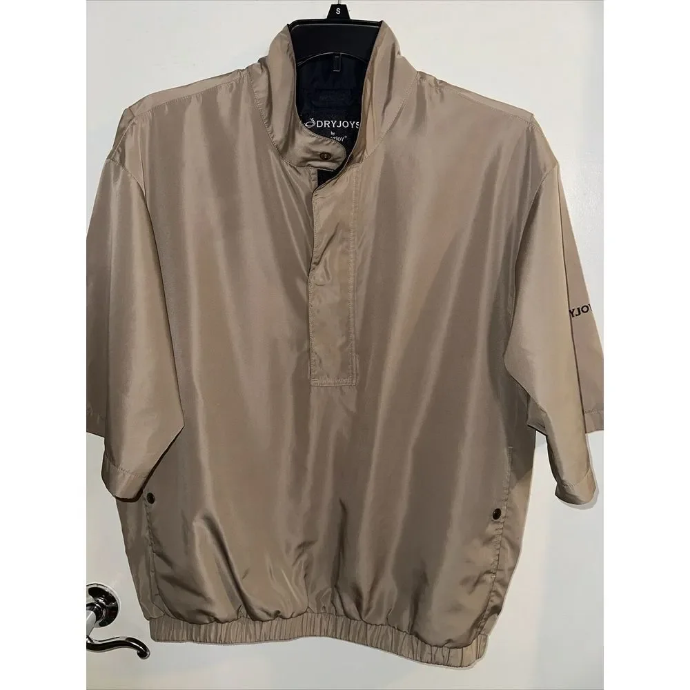 Footjoy Dryjoys Mens Tan 3/4 Sleeve Wind Jacket Size M - Picture 1 of 6